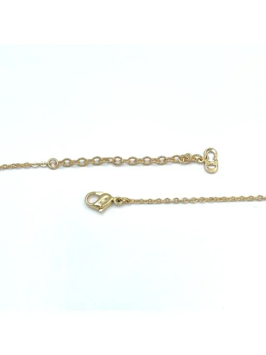 Dior CD Logo Rhinestone Necklace